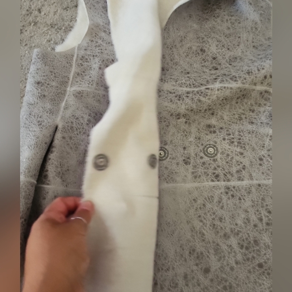 Fabiana Filippi Womens Green Gray Capo Reversible Shearling Designer Vest XXS - Picture 16 of 16